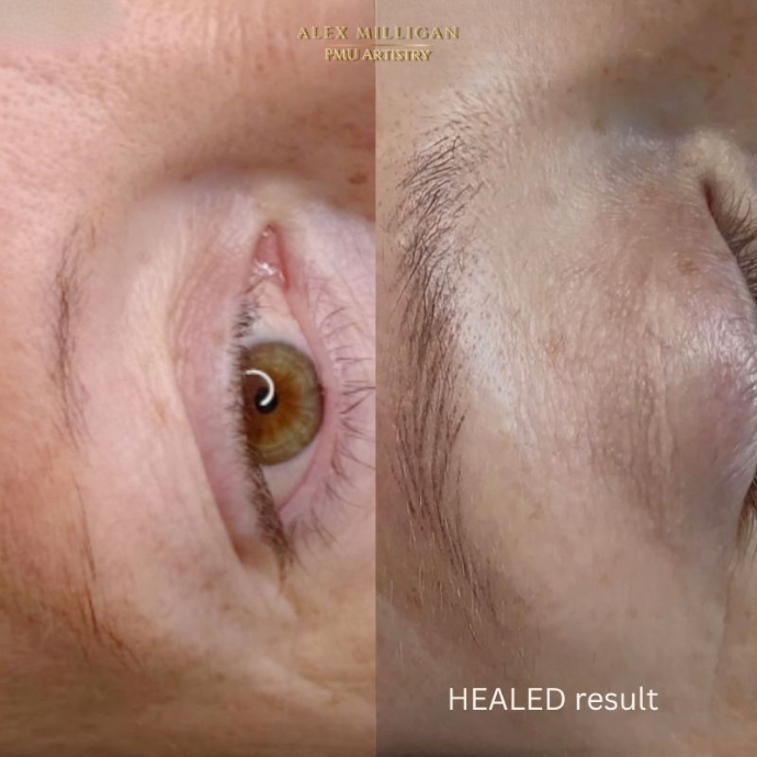 Healed result hyperrealism brows Alex Milligan Christchurch Dorset