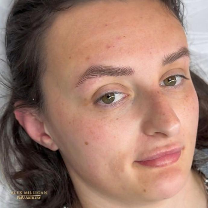 Hyperrealism brows Alex Milligan pmu artistry
